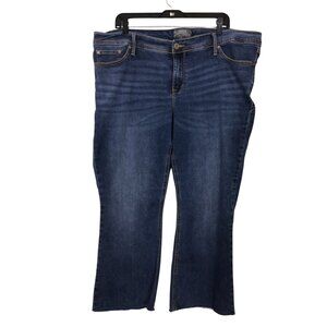 Torrid Jeans Women’s 20 S Short Blue Luxe Slim Boot Cut Denim Cut Off Stretch